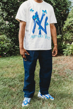 Load image into Gallery viewer, Cream/Blue "New York" Shirt
