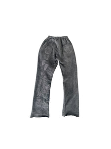 Acid Black “LettYng Go” Flare Pants