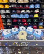 Load image into Gallery viewer, White/Baby Blue "New York" Trucker Hat

