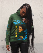 Load image into Gallery viewer, Forest Green ROSA PARKS "Black HistorY" Hoodie
