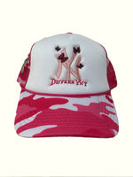 Load image into Gallery viewer, Pink Camo "New York" Trucker Hat
