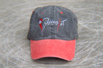 Load image into Gallery viewer, Black/Red &quot;BrokeYn&quot; Dad Hat
