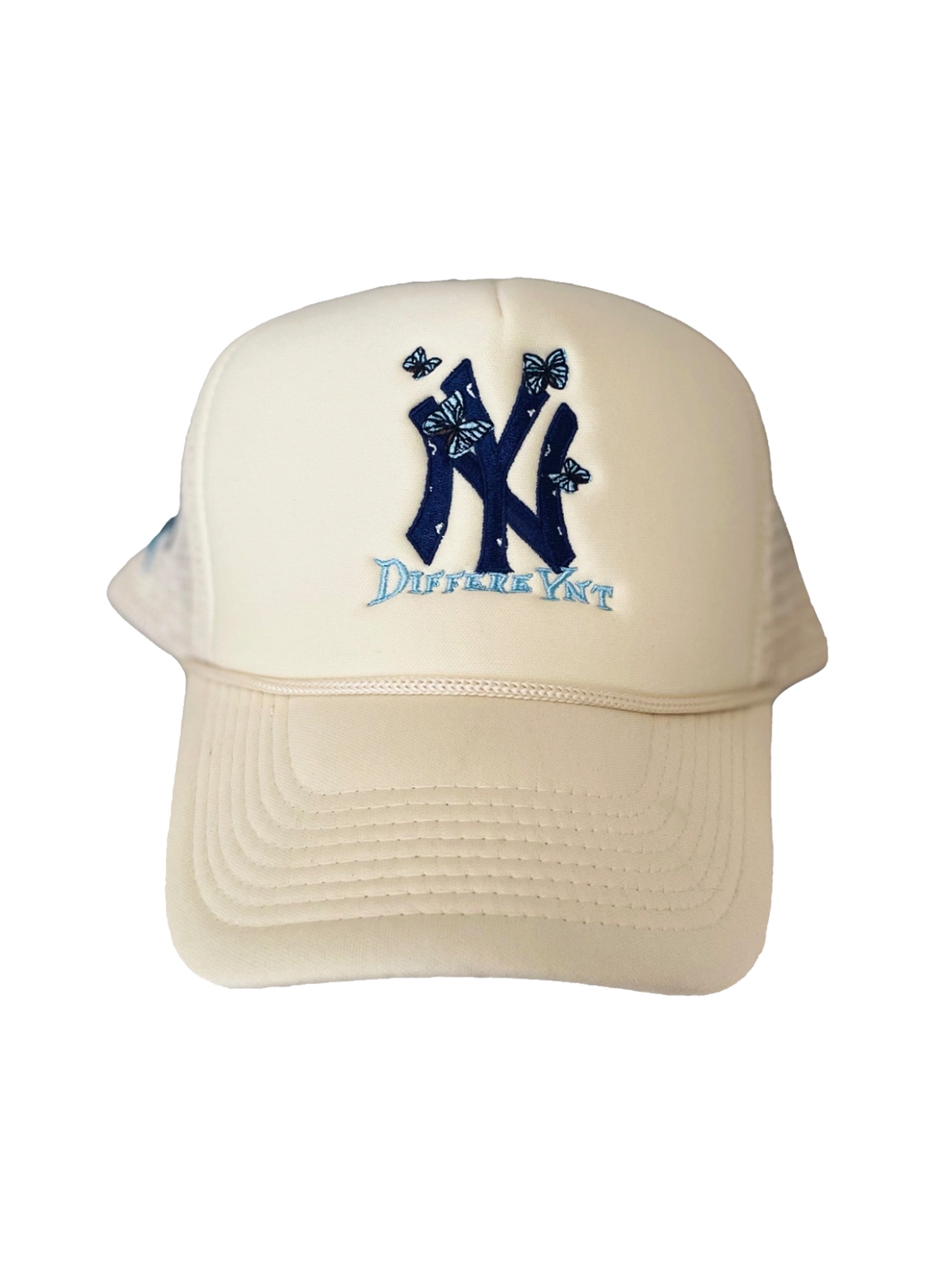 Cream "New York" Trucker Hat