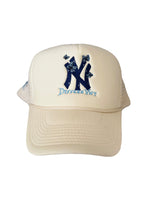 Load image into Gallery viewer, Cream &quot;New York&quot; Trucker Hat
