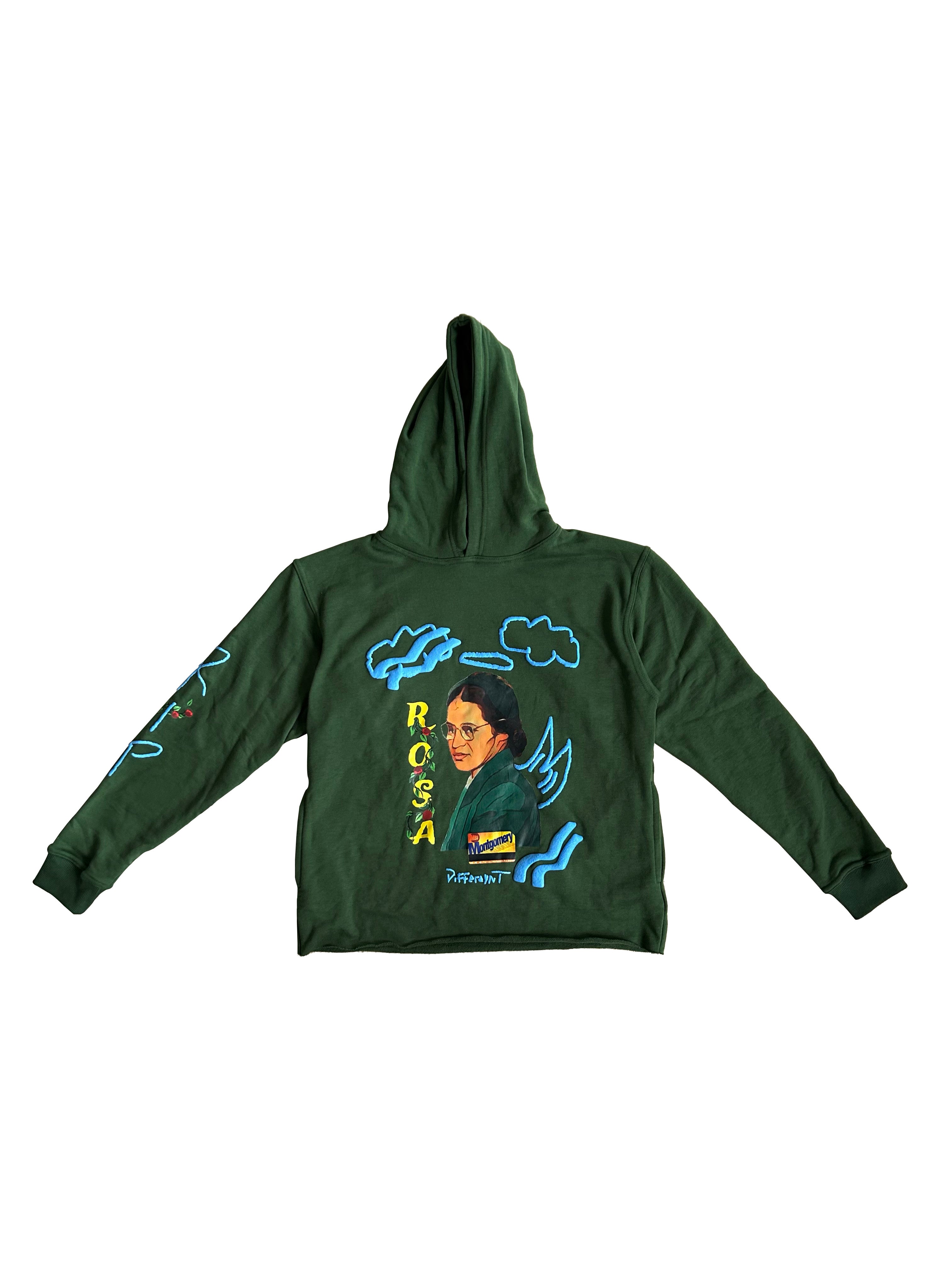 Forest Green ROSA PARKS "Black HistorY" Hoodie